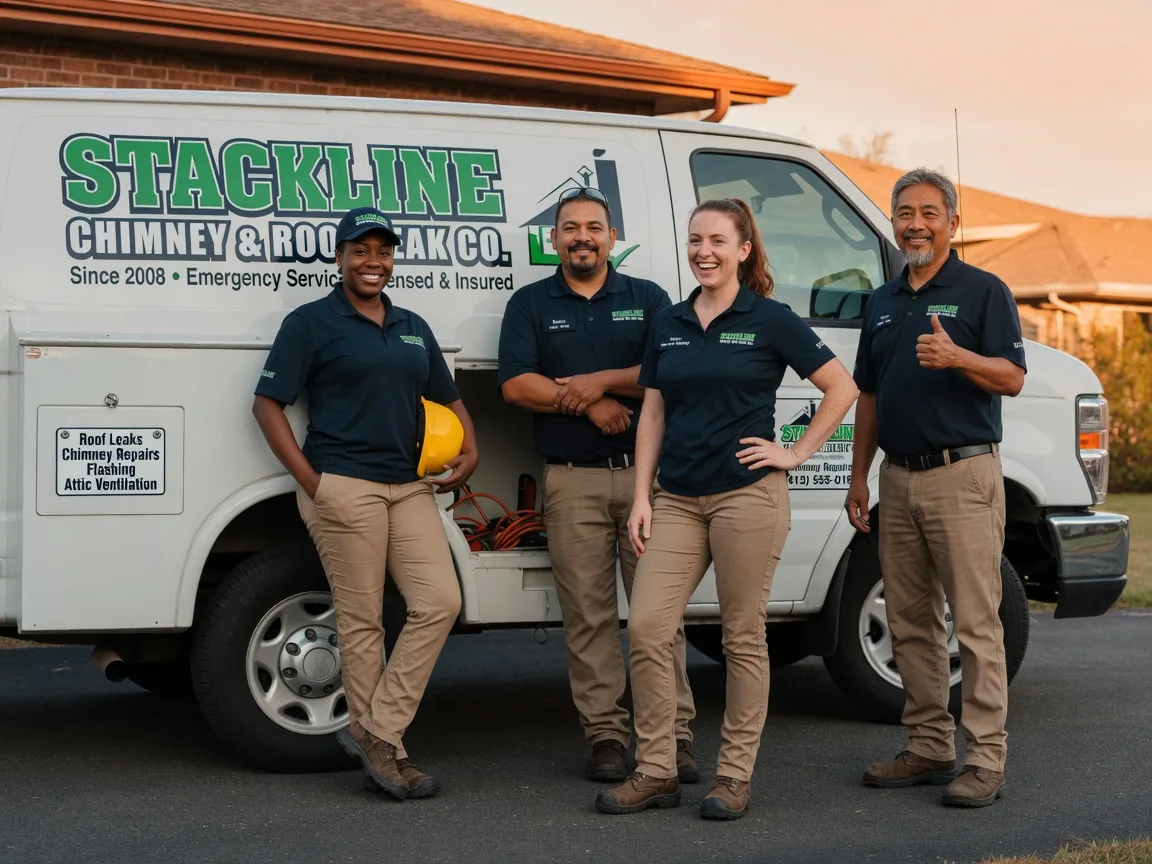 Chimney flashing repair company in Addison, TX